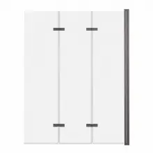 Parawan nawannowy 3-panelowy składany SAJNO 100cm grafit szczotkowany - AD Naturalnie